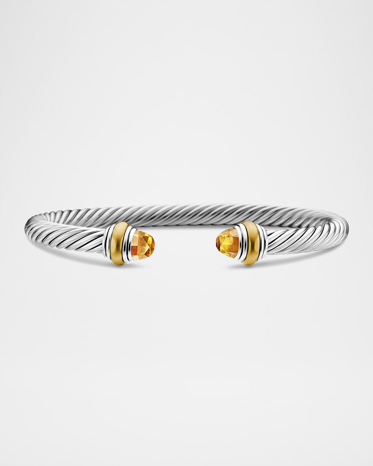 David Yurman 5mm Cable Classics Bracelet With Semiprecious Stone In Citrine