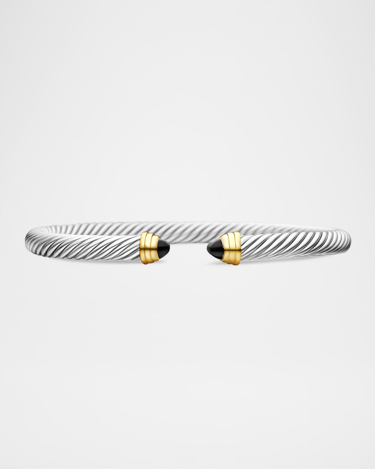 David Yurman 5mm Cable Classics Bracelet In Black Onyx