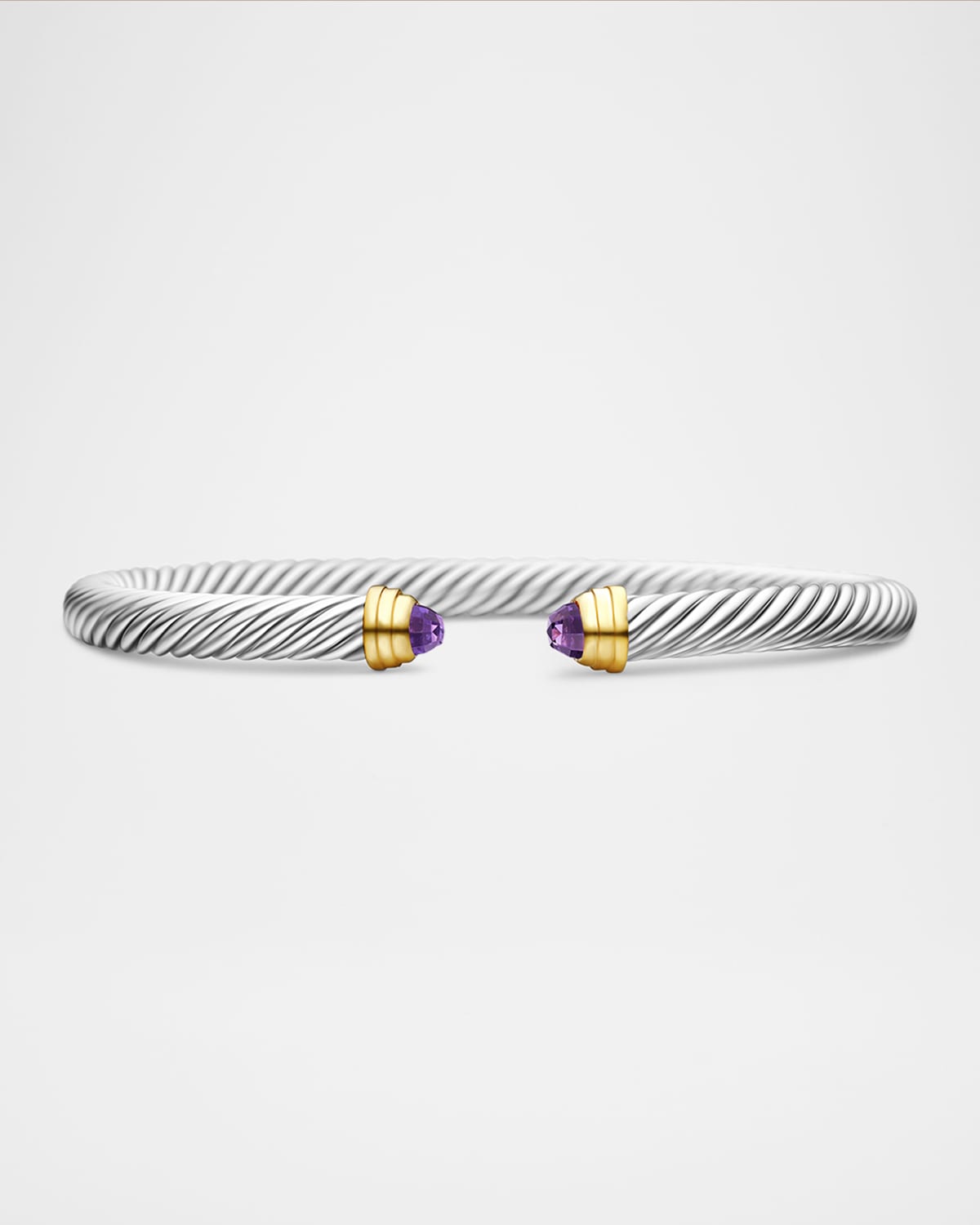 David Yurman 5mm Cable Classics Bracelet In Amethyst