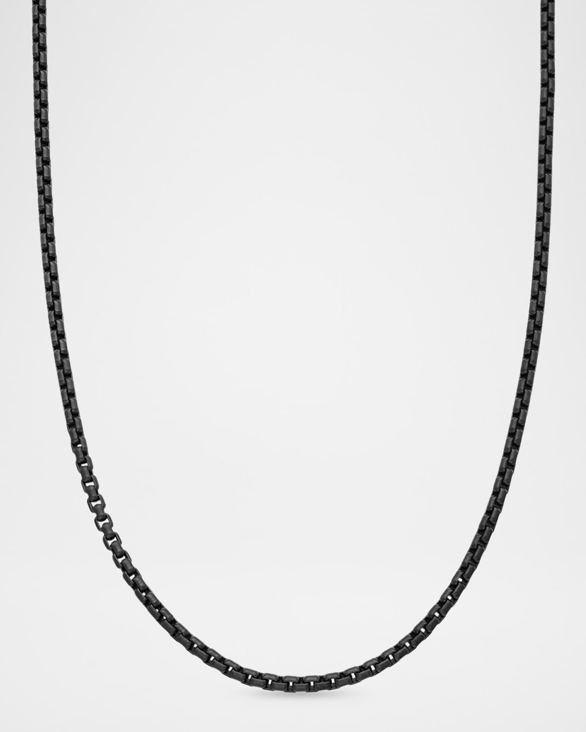 David Yurman Small Black Box Chain Necklace, 24"