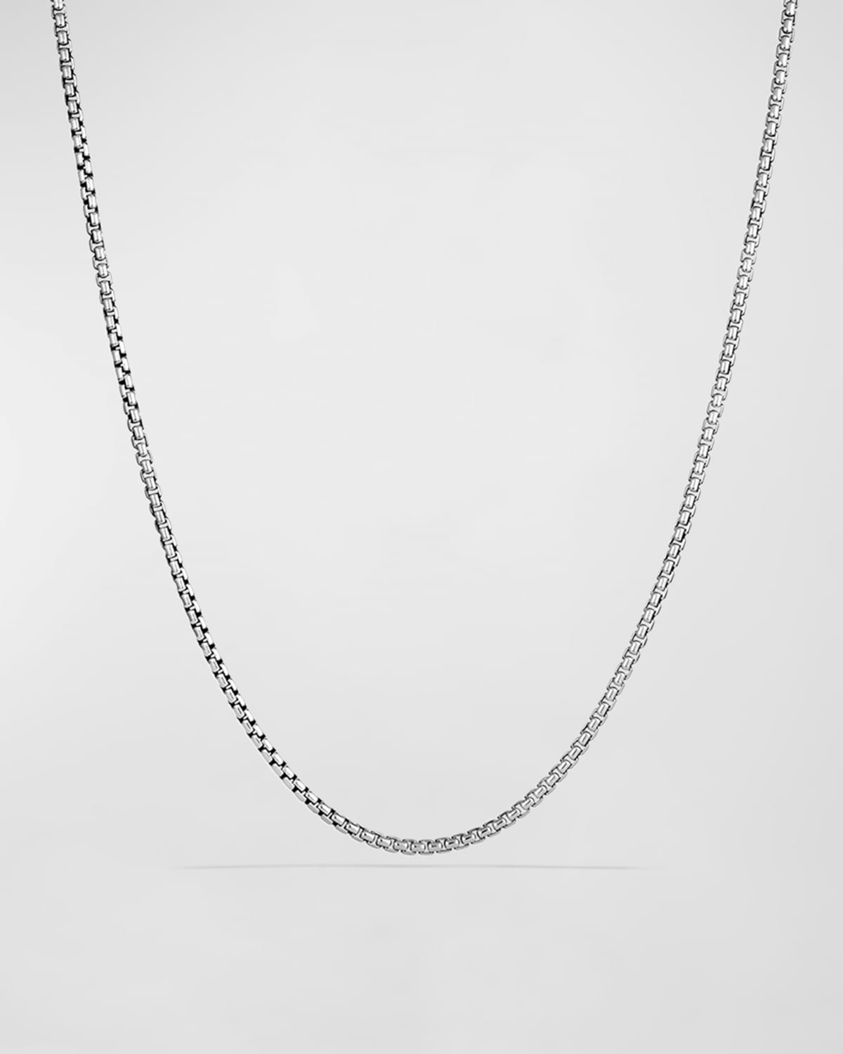 Shop David Yurman Box Chain Necklace In Silver With 14k Gold Accent, 3.6mm