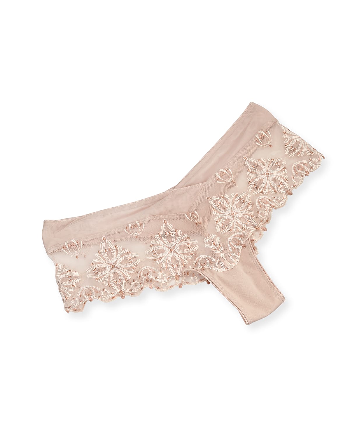 Shop Chantelle Champs Elysees Hipster Briefs In Cappuccino