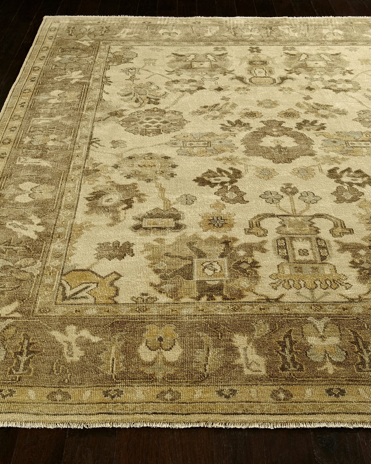 Exquisite Rugs Kersey Oushak Rug, 8' X 10' In Ivory/brown