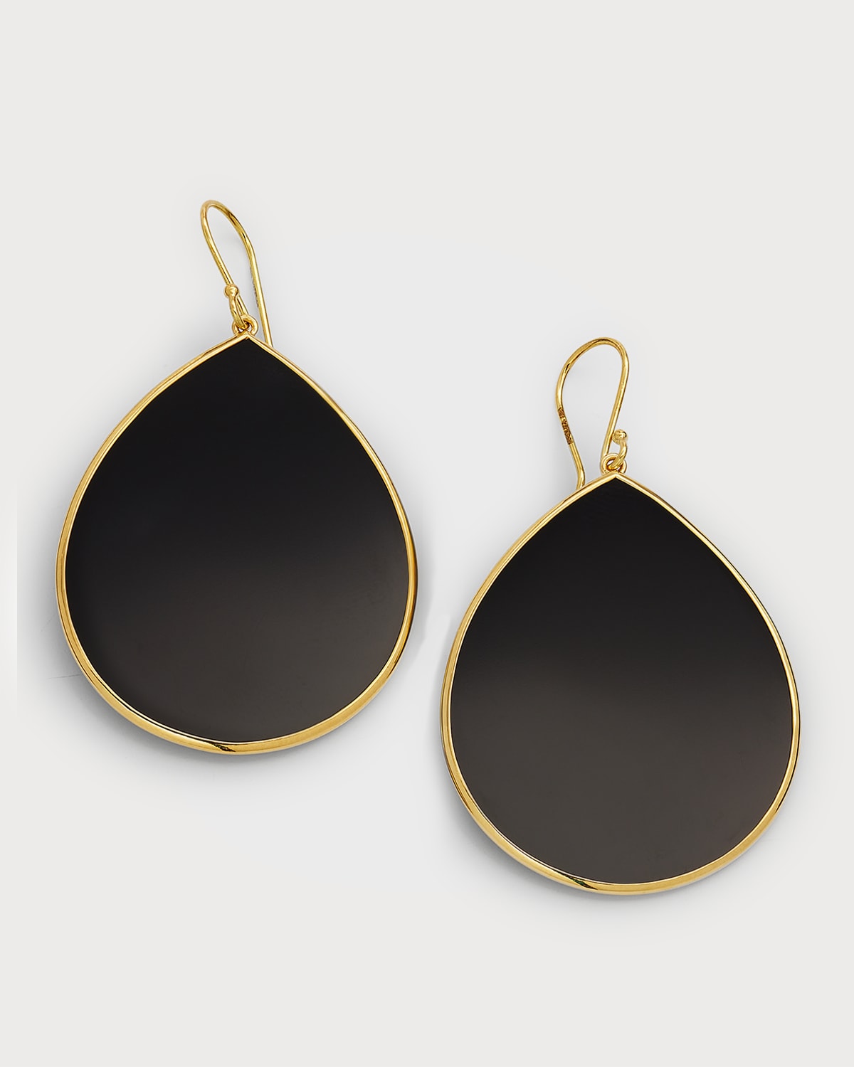 Ippolita Polished Rock Candy 18-karat Gold Onyx Earrings In Onyx