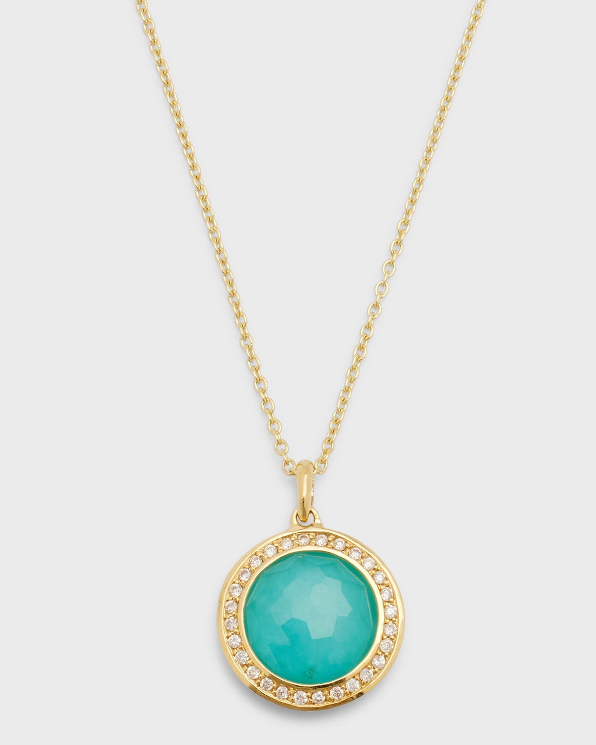 IPPOLITA SMALL PENDANT NECKLACE IN 18K GOLD WITH DIAMONDS