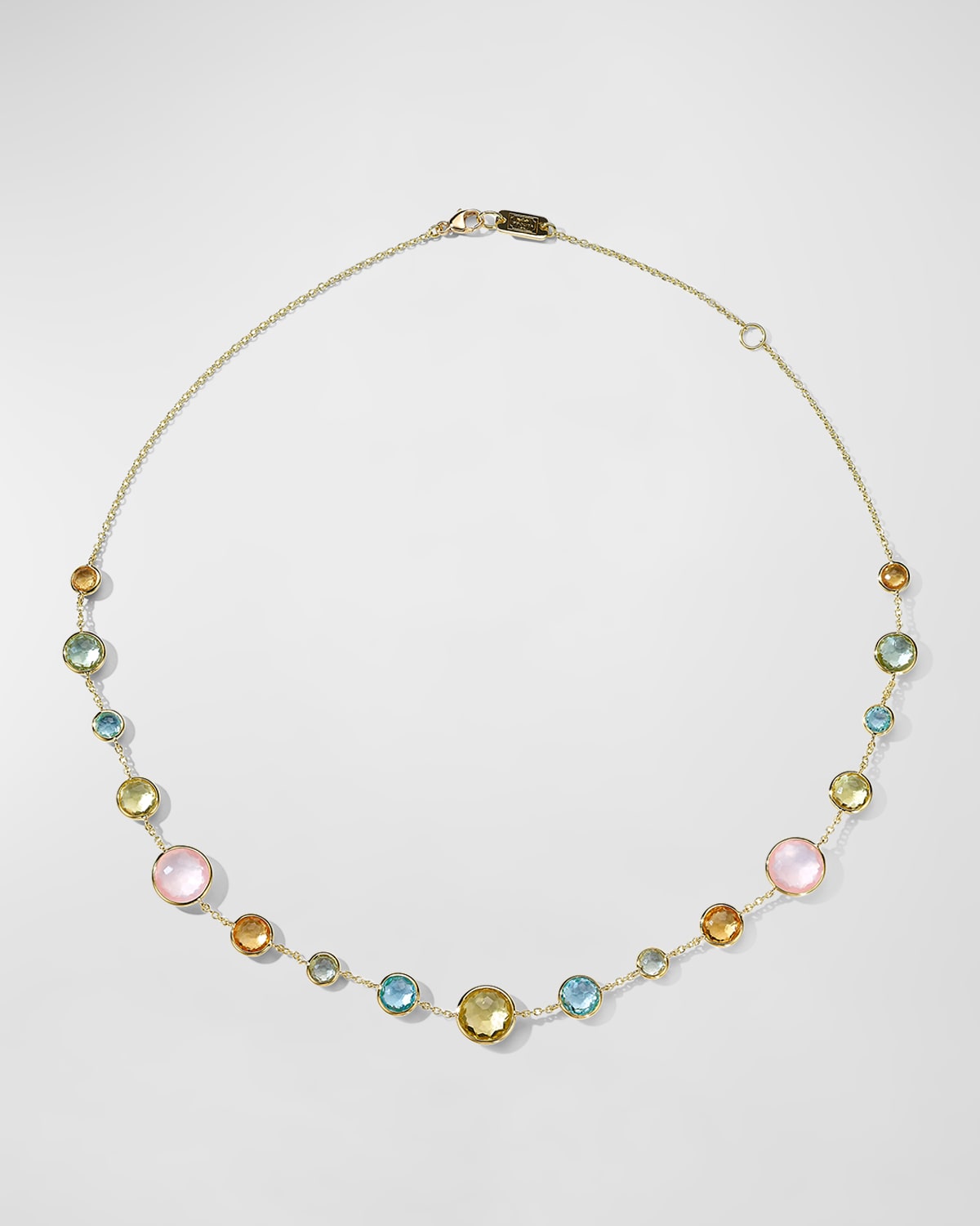 Shop Ippolita Lollitini Short Necklace In 18k Gold In Sorbet