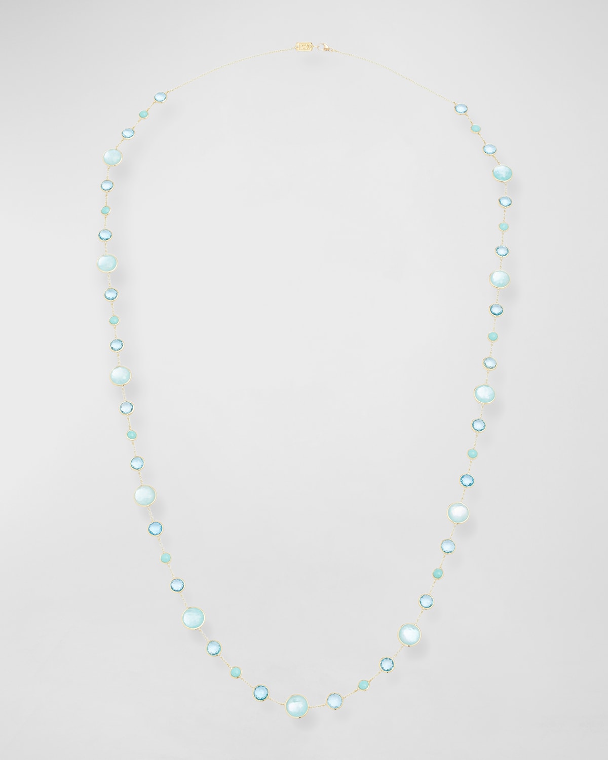 Shop Ippolita Lollitini Long Necklace In 18k Gold In Sorbet