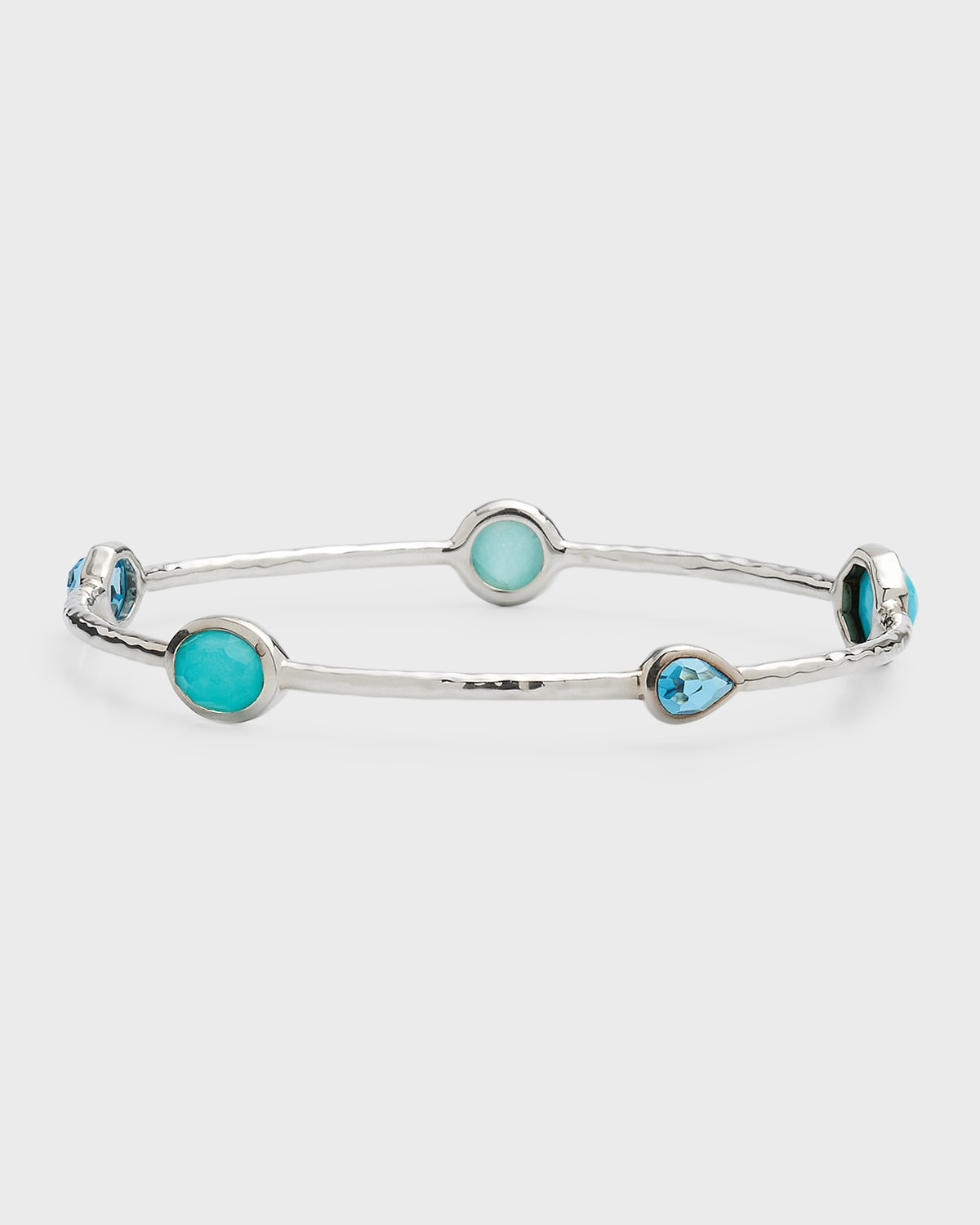 IPPOLITA 5-STONE BANGLE BRACELET IN STERLING SILVER