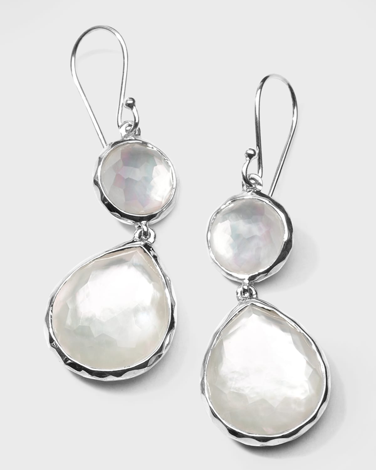 Ippolita Mother-of-pearl Wonderland Teardrop Earrings In Oyster