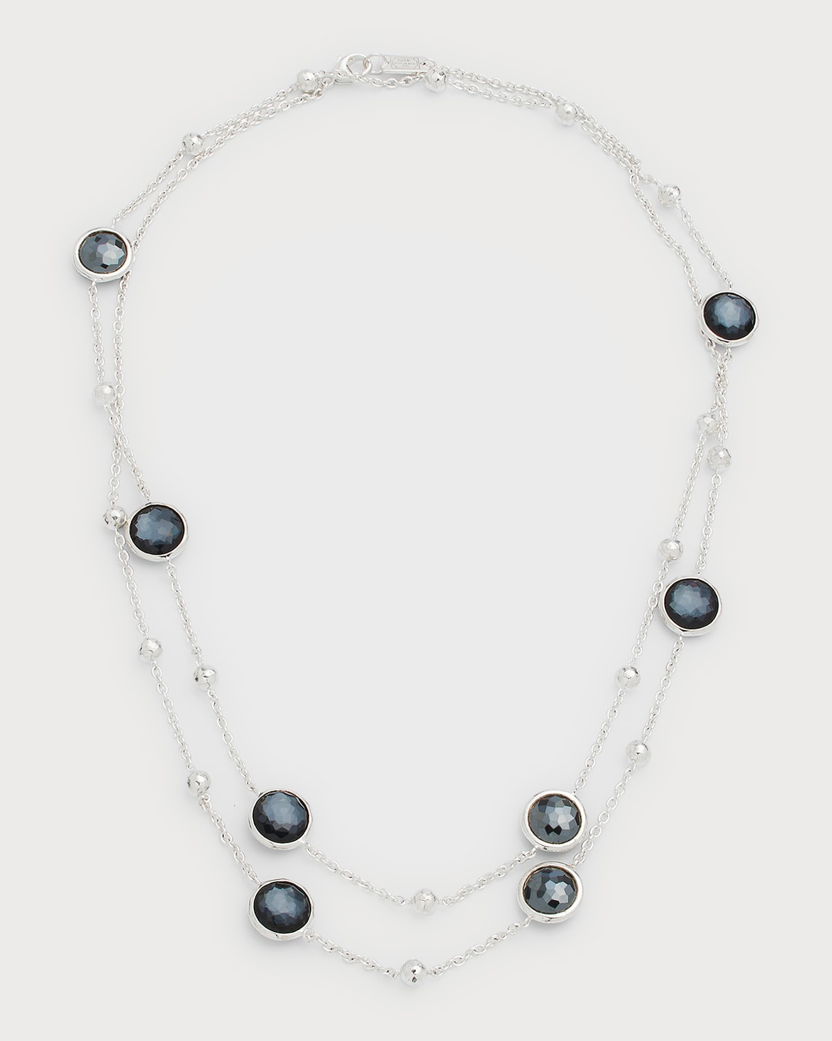 Ippolita Rock Candy Mini Lollipop Stone Necklace In Hematite