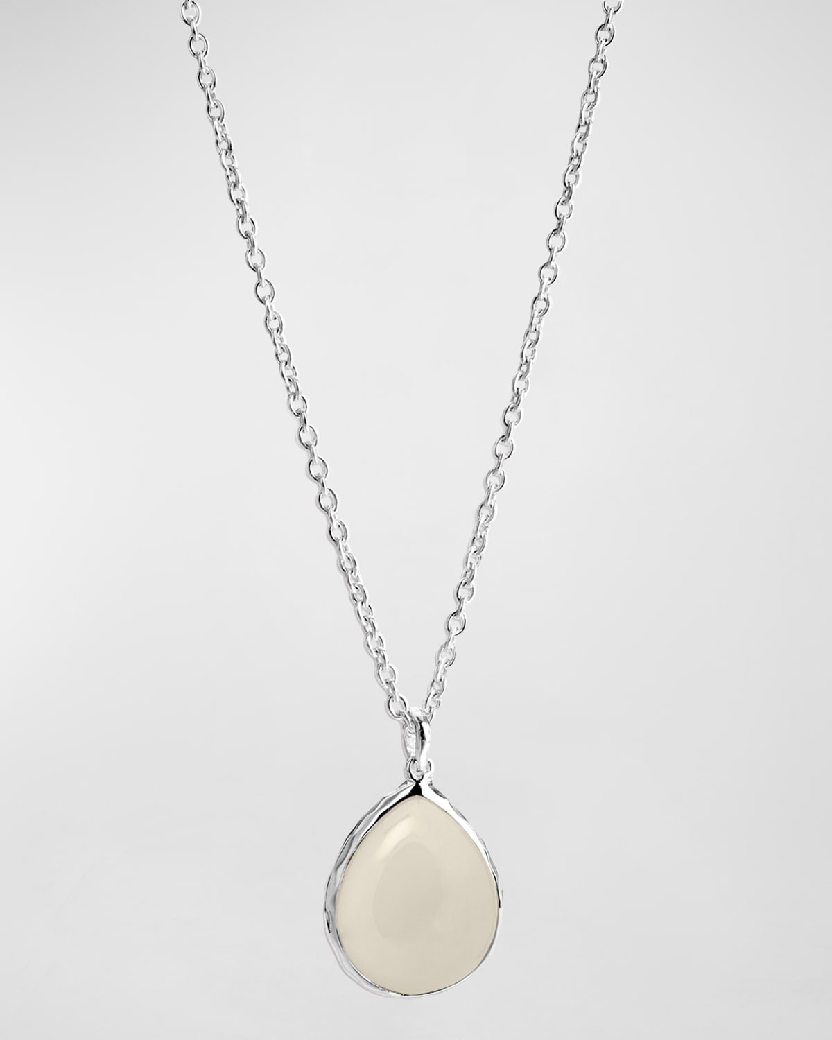 Mini Teardrop Pendant Necklace in Sterling Silver