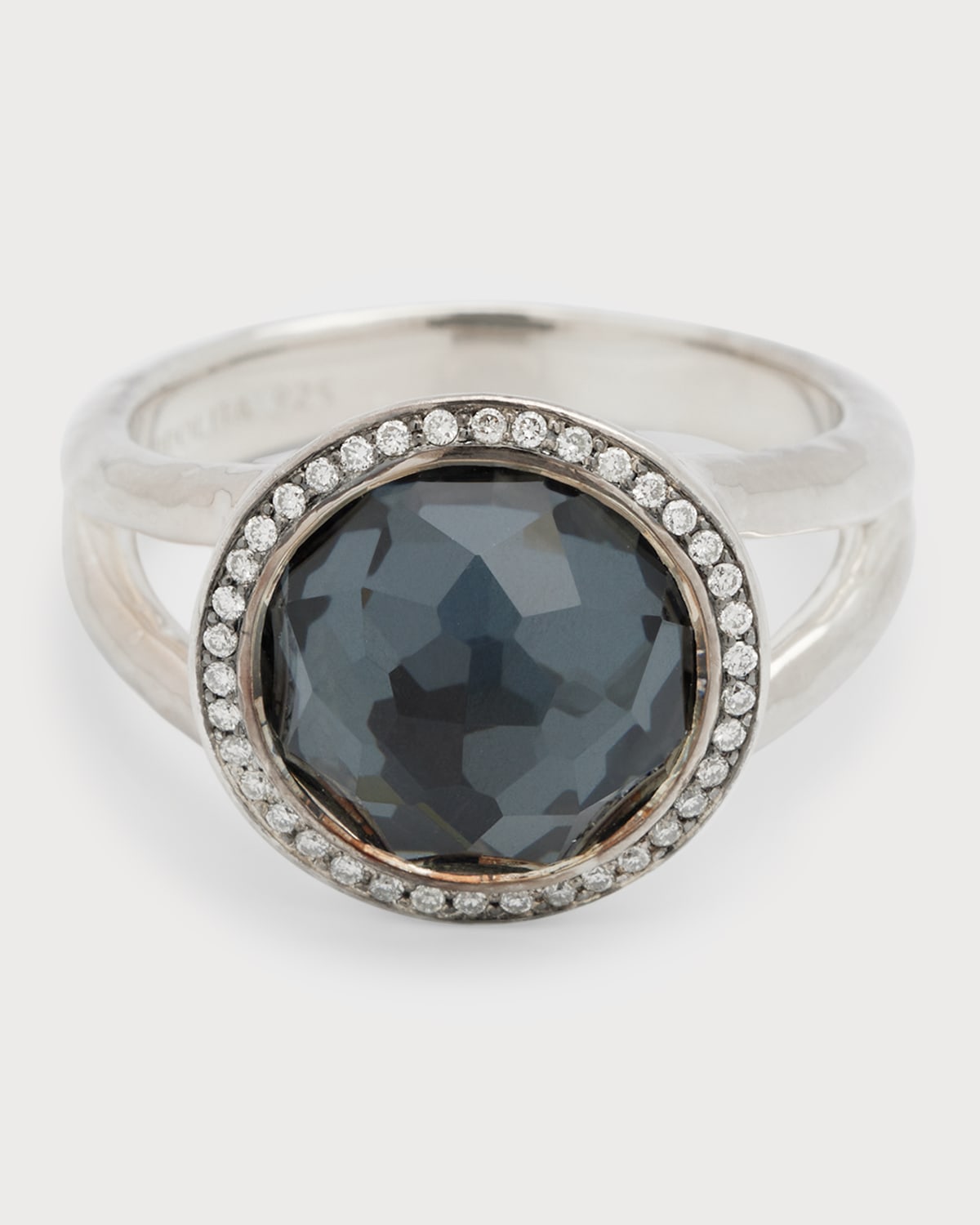 Mini Ring in Sterling Silver with Diamonds