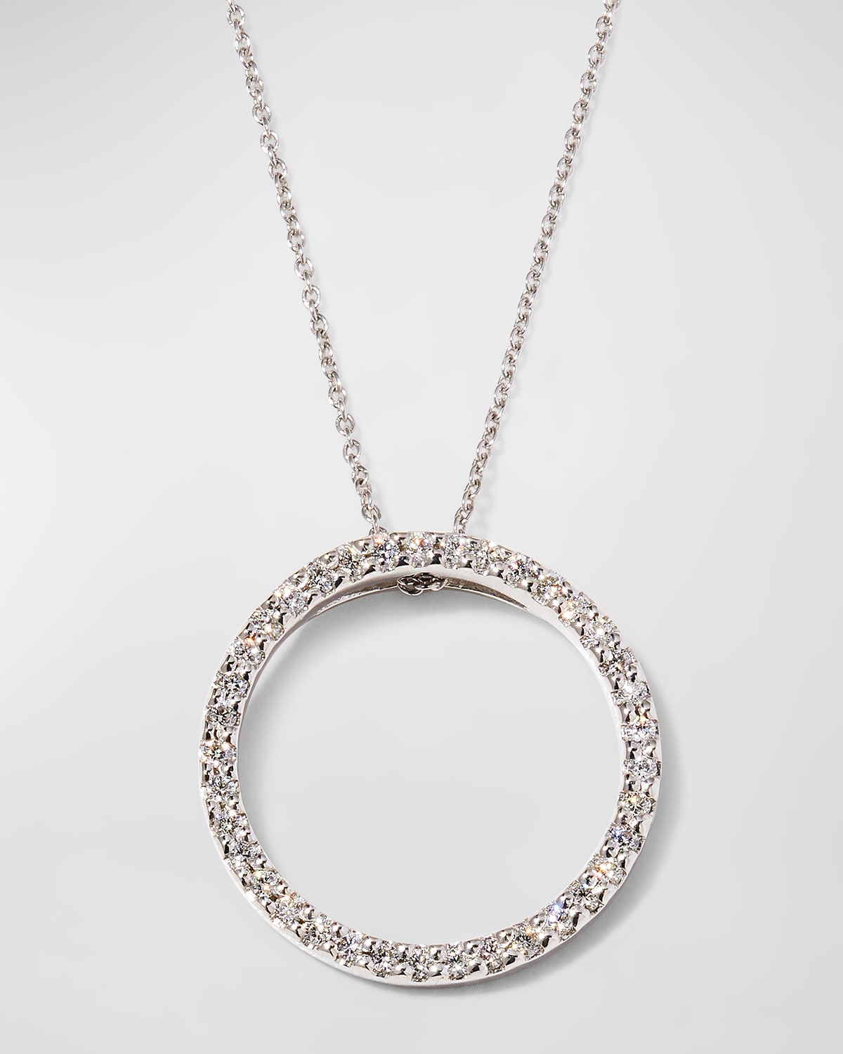 Pave Circle Necklace