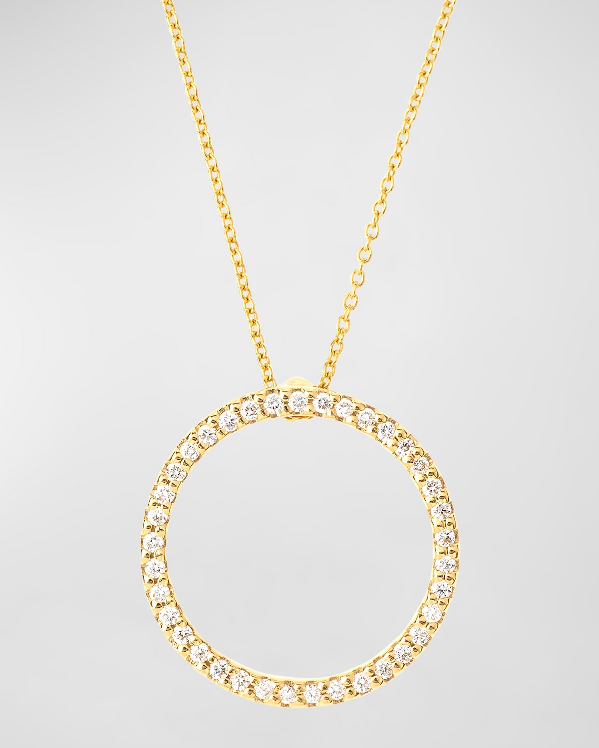 Pave Circle Necklace