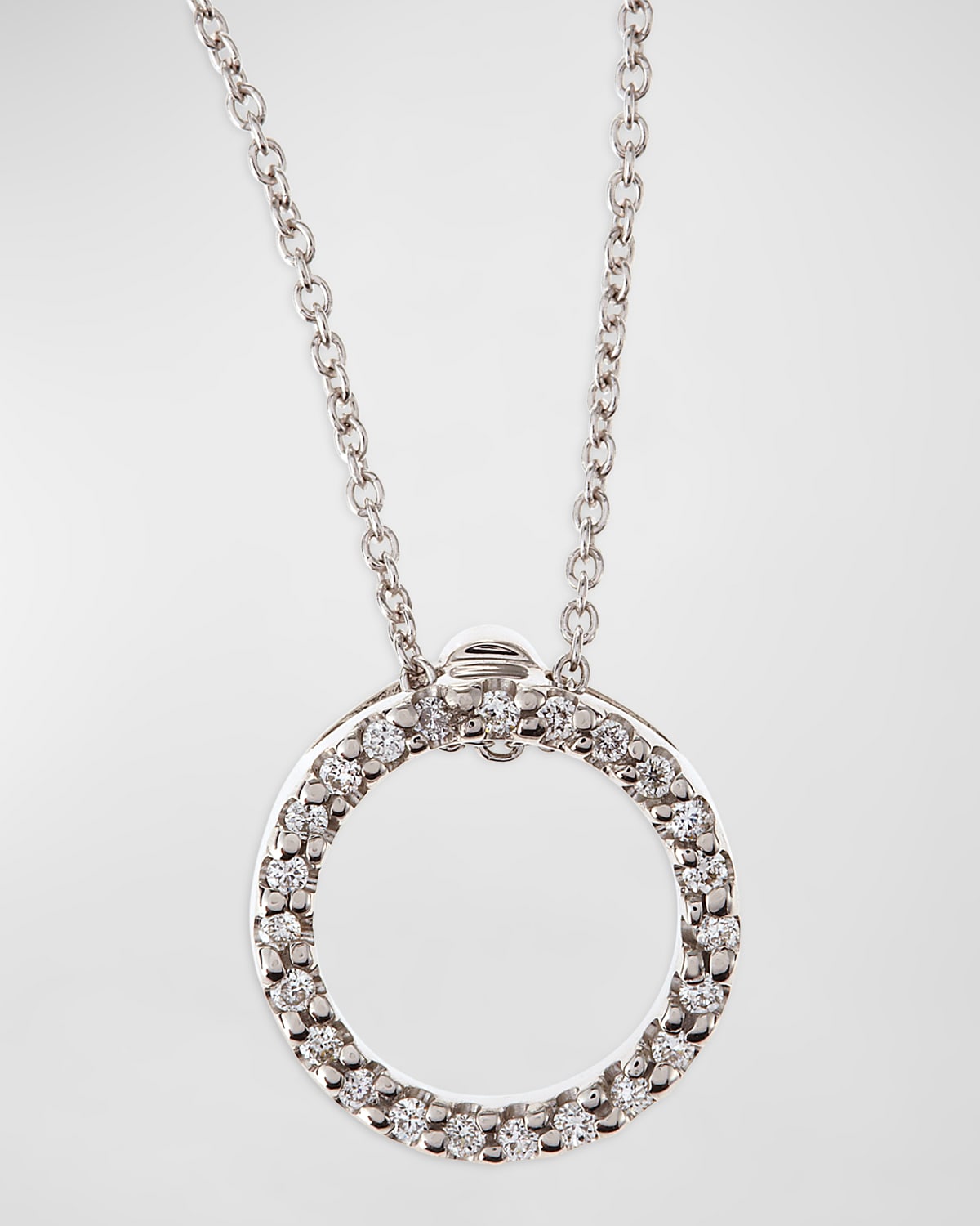 Roberto Coin Tiny Treasure Circle of Life Necklace with Diamonds
