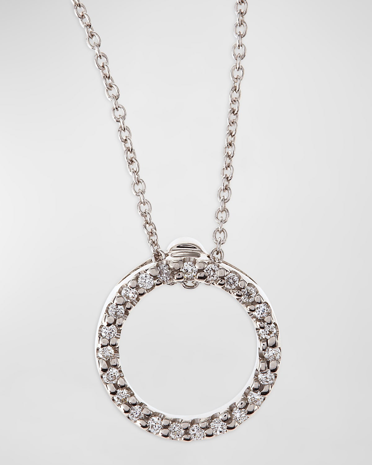 Tiny Treasure Circle of Life Necklace with Diamonds