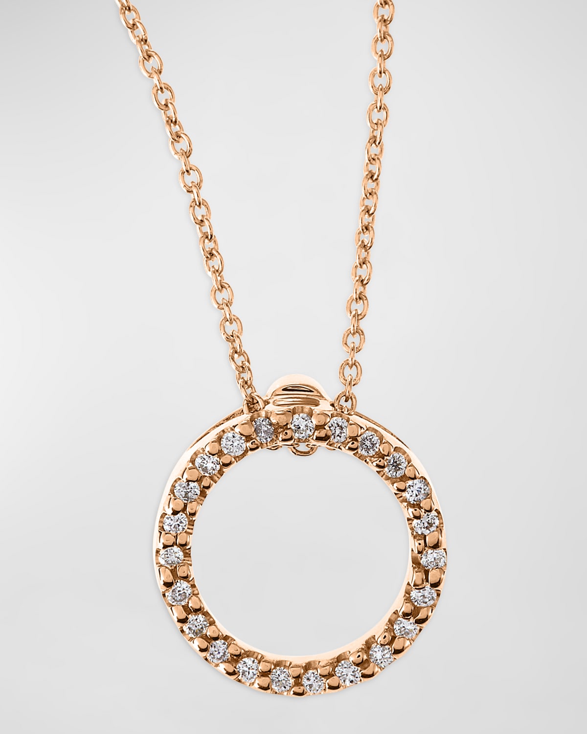 Tiny Treasure Circle of Life Necklace with Diamonds