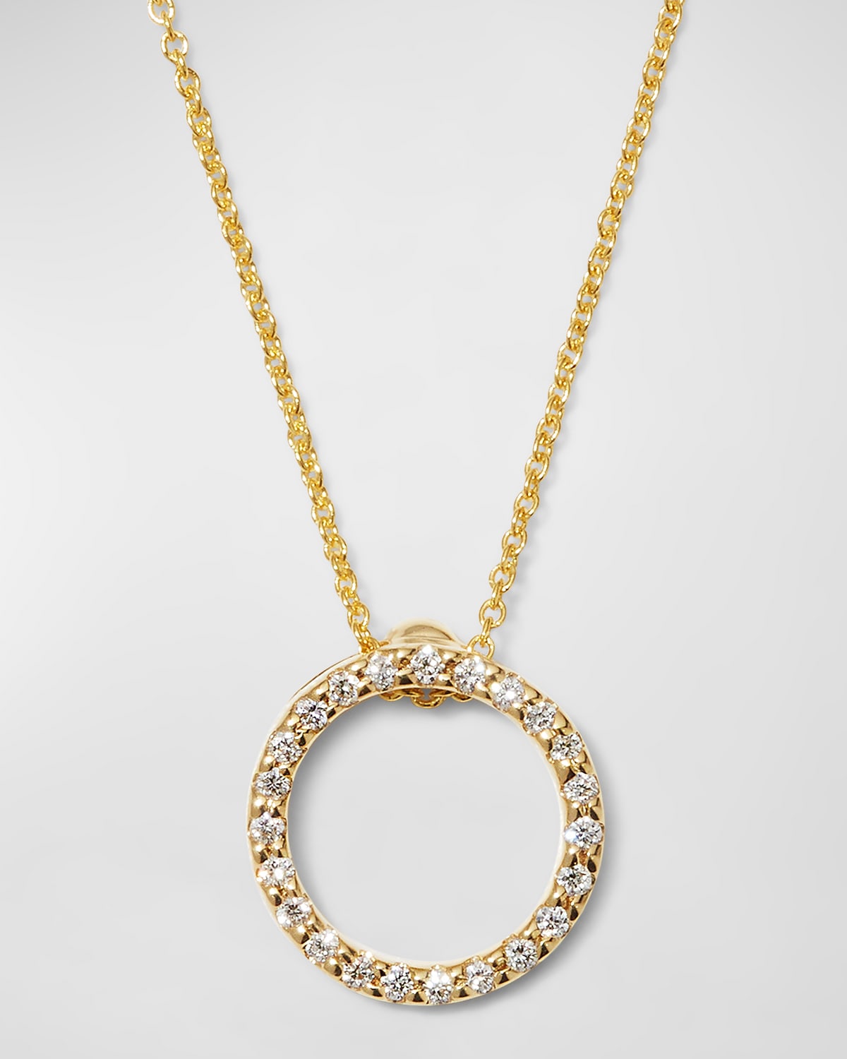 Tiny Treasure Circle of Life Necklace with Diamonds