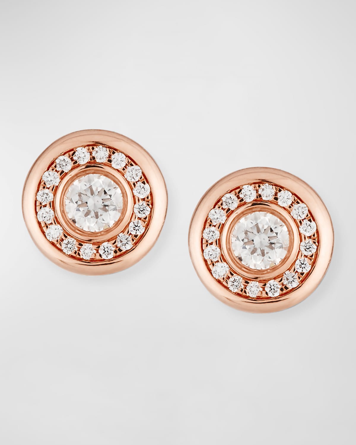 18k Gold Diamond Stud Earrings