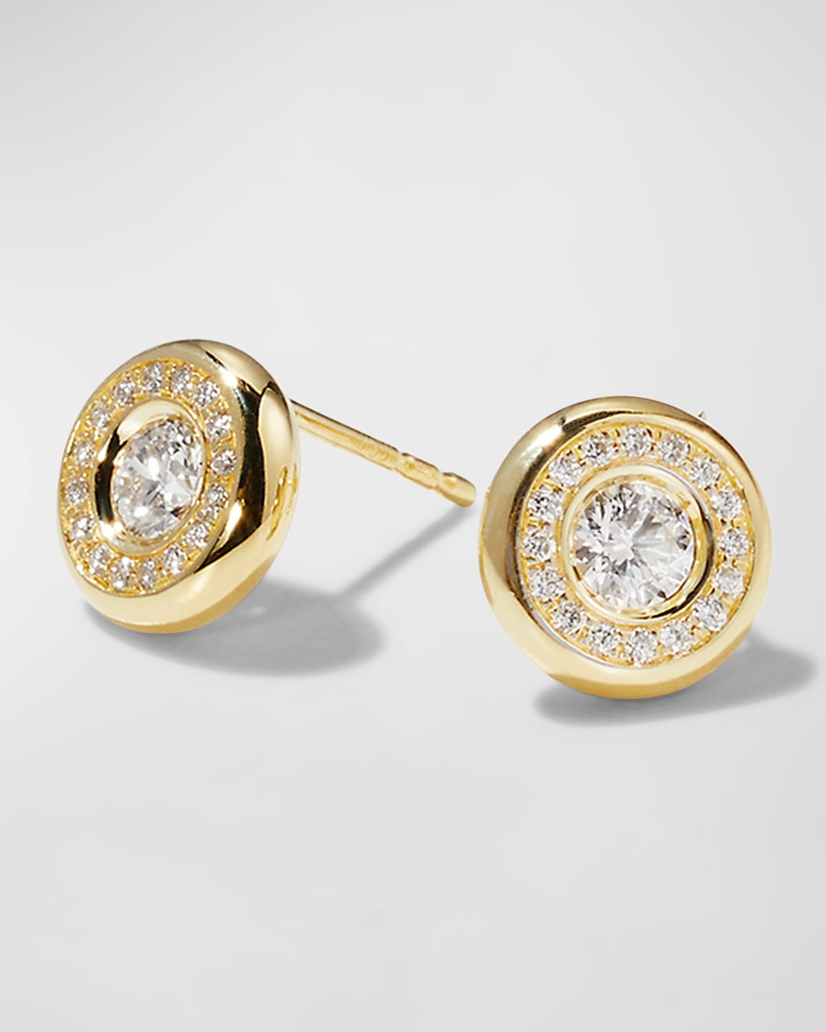 18k Gold Diamond Stud Earrings