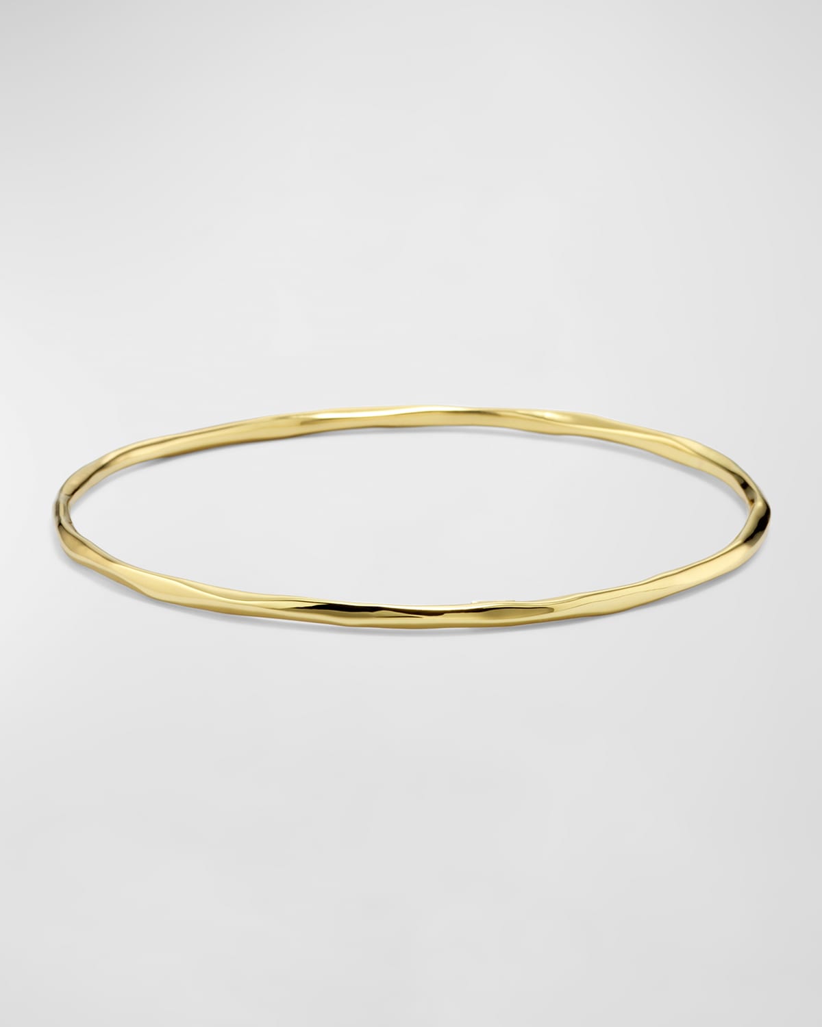 Ippolita Thin Faceted Bangle In 18k Gold In Yellow Gold
