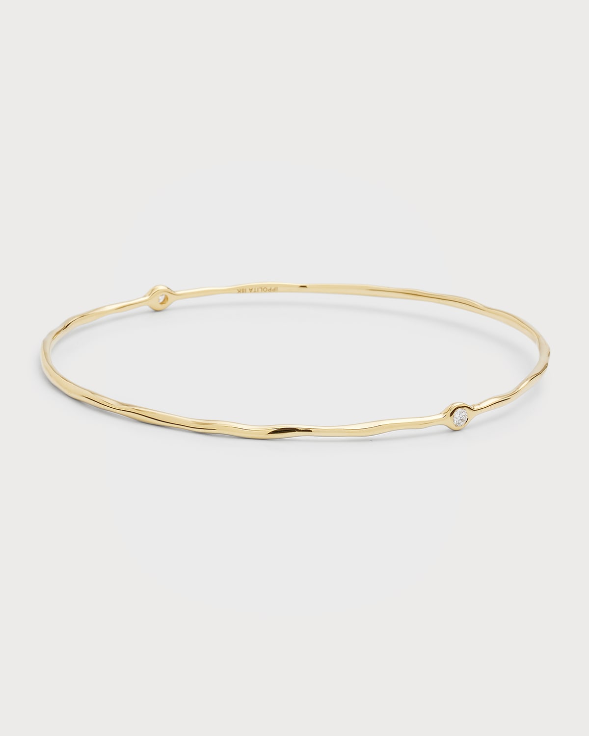 18K Yellow Gold Crivelli Diamond Hoop Earrings