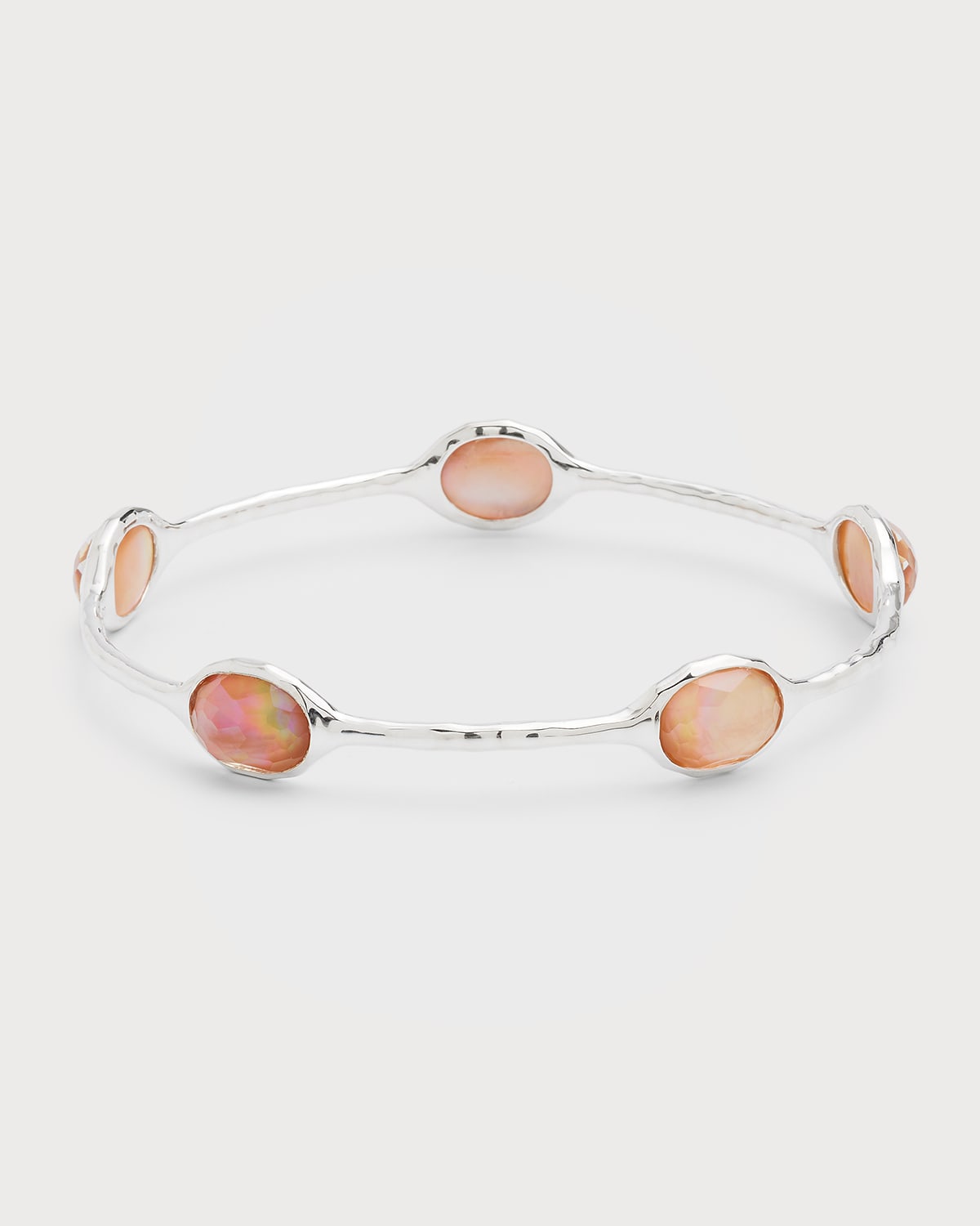 Shop Ippolita Bangle In Sterling Silver In Brown Shell