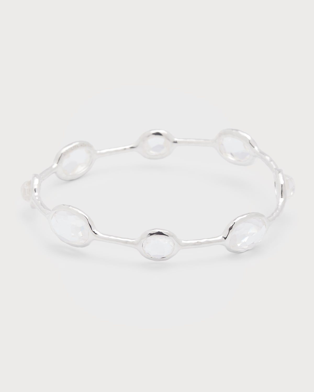 8-Stone Bangle Bracelet in Sterling Silver