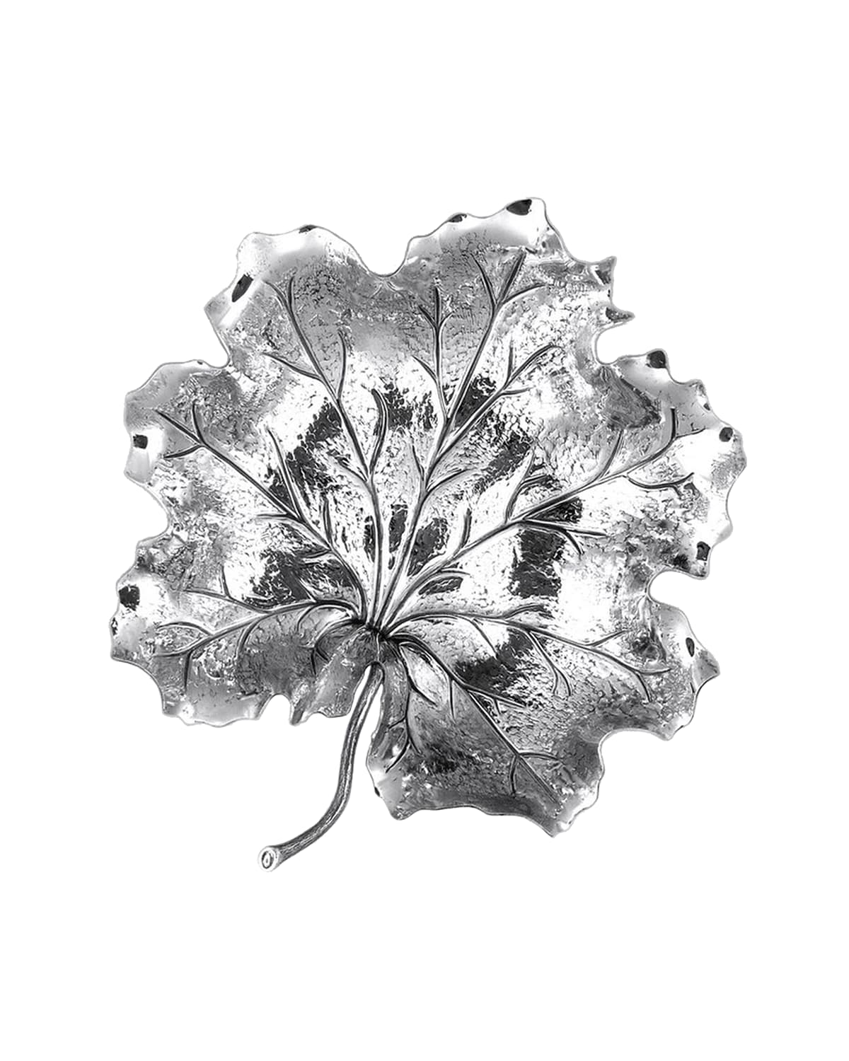 Buccellati Geranium Small Leaf Decorative Accent In Silver