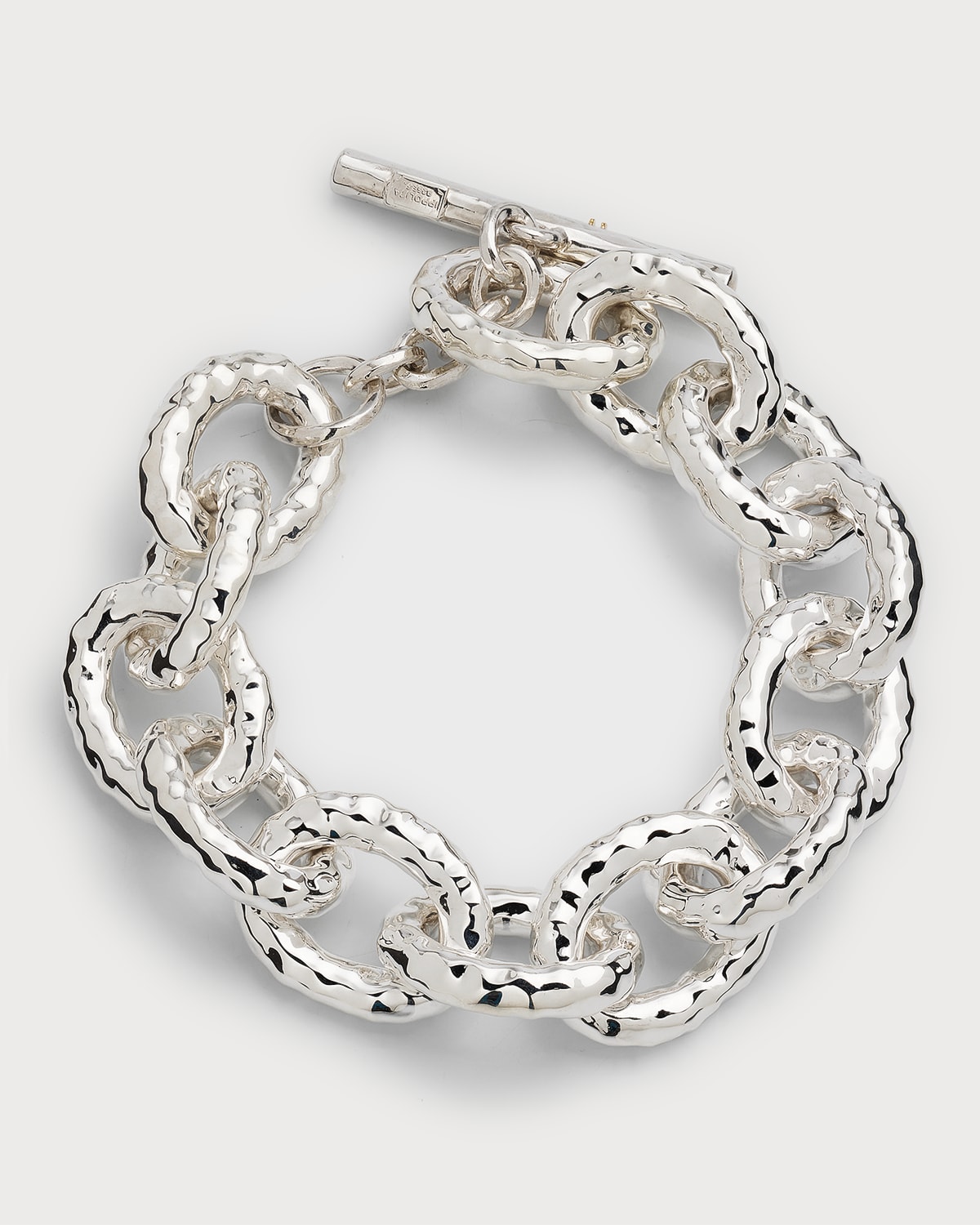 Wavy Oval Drop Earrings in Sterling Silver
