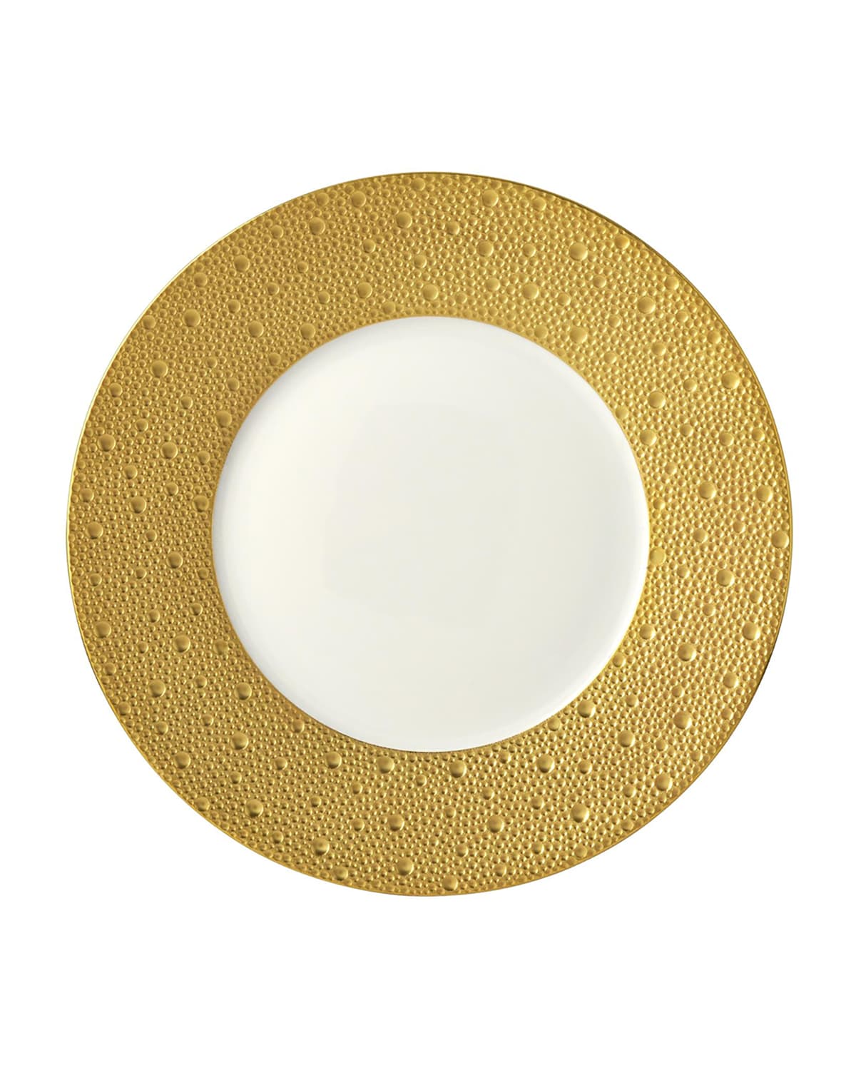 Bernardaud Ecume Gold Service Plate In White/gold