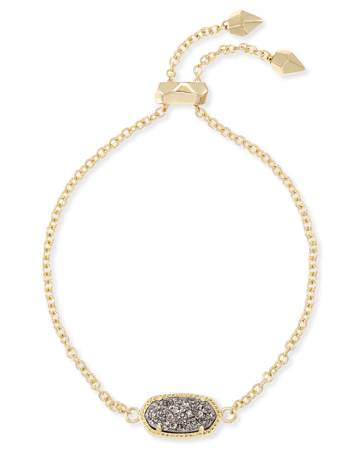 Kendra Scott Gold-tone Elaina Stone Slider Bracelet In Gold
