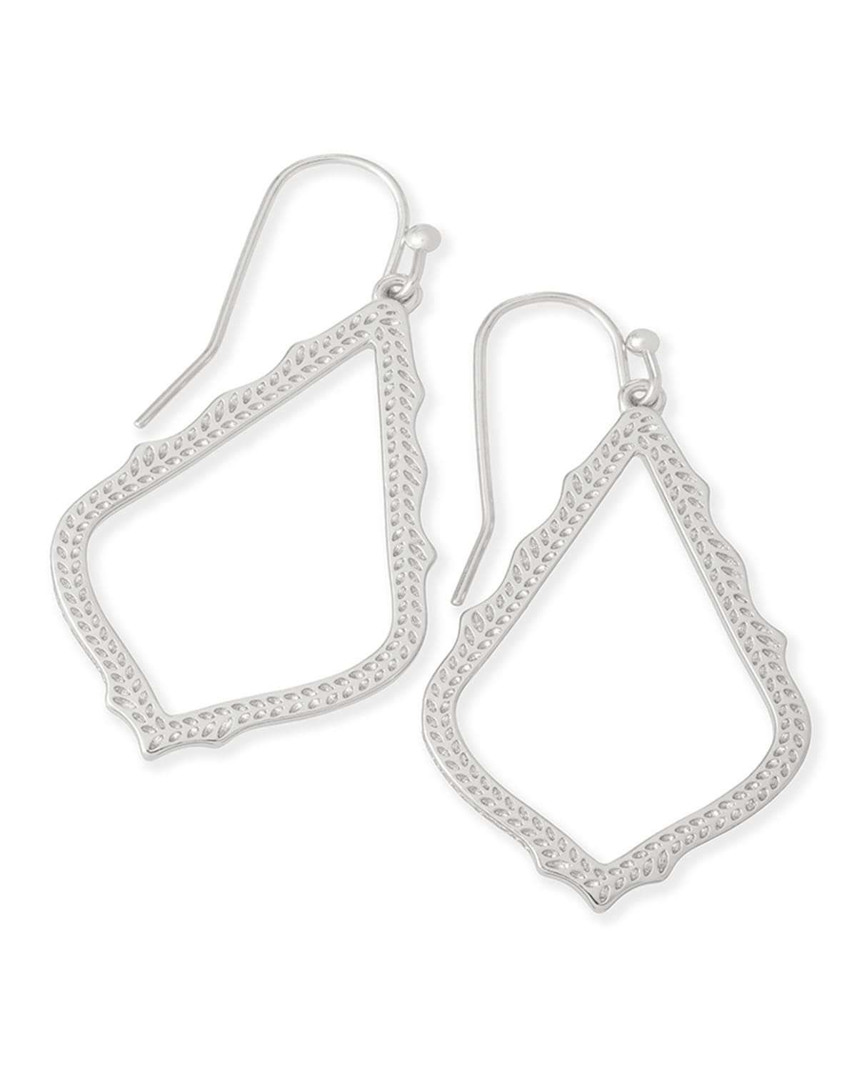 Kendra Scott Sophia Statement Earrings In Silver