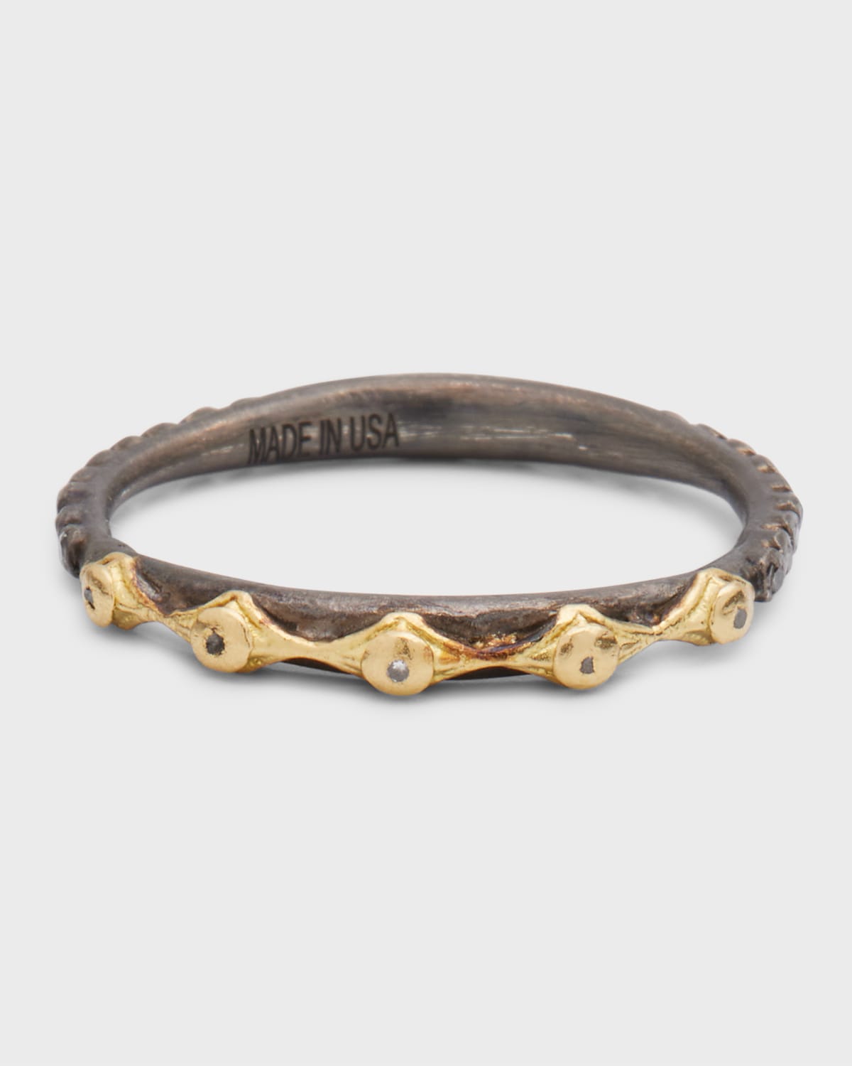 Armenta Old World Multi-crivelli Stacking Ring In Gold
