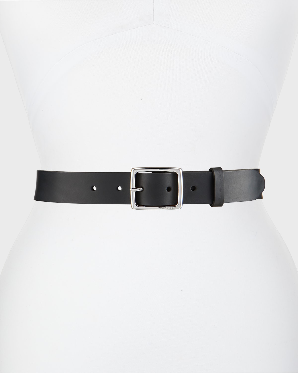 Boyfriend Belt Leather, Black