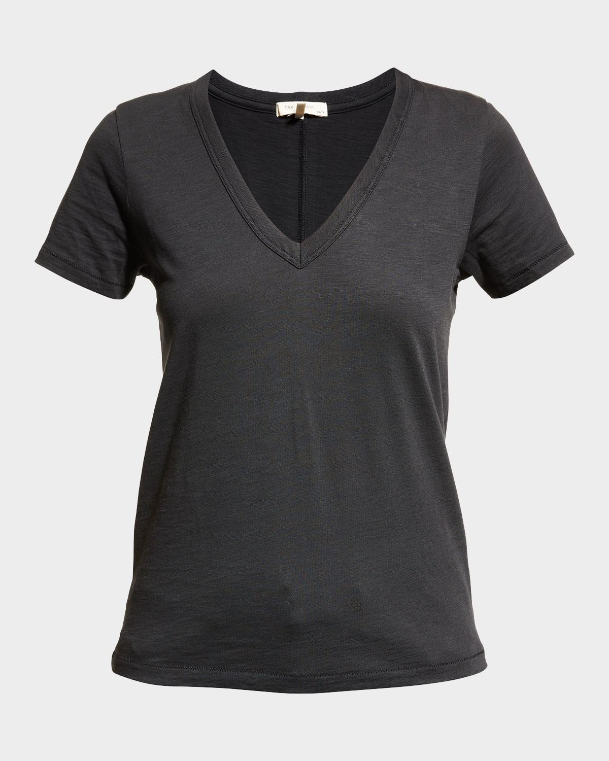 Shop Rag & Bone The Vee Basic T-shirt In Black