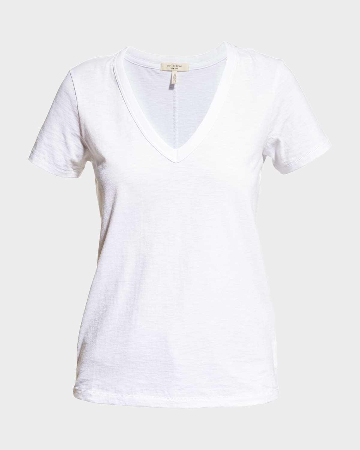 Shop Rag & Bone The Vee Basic T-shirt In White