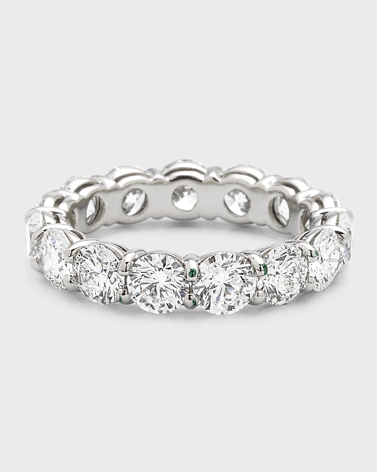 Neiman Marcus Diamonds Platinum FG-VS Diamond Eternity Band, Size 6.75, 5.40tcw