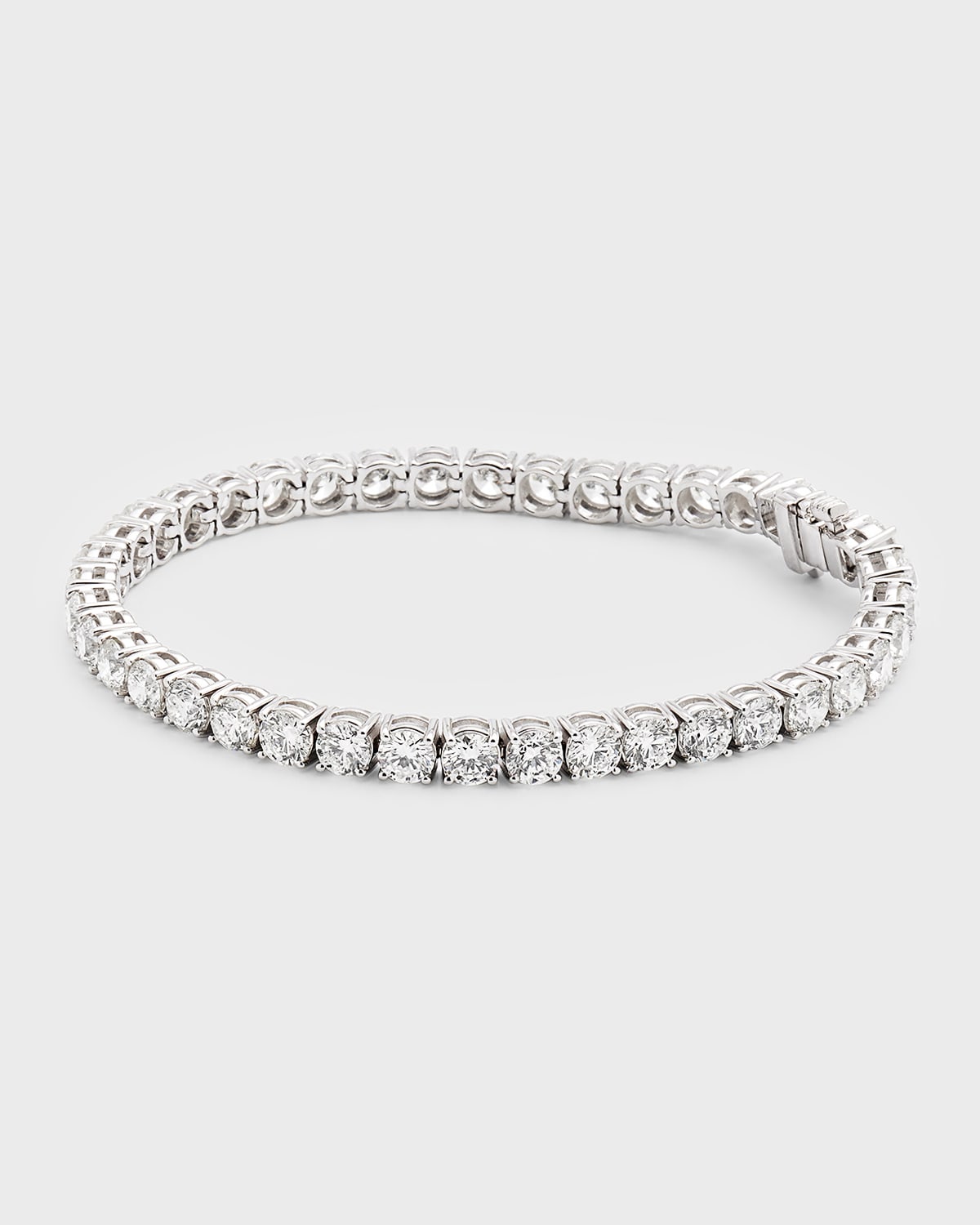 Polished 18k Gold & Platinum Bangle with Diamonds - 3.72 ct.