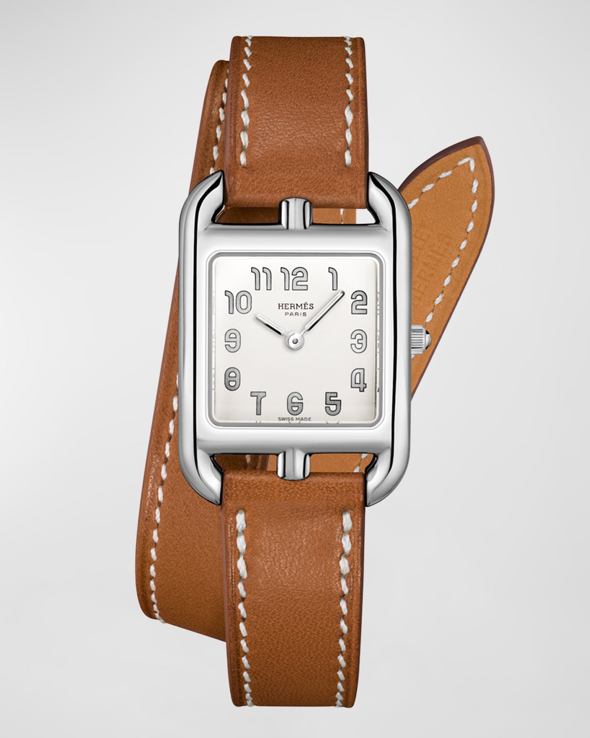 Herm s Cape Cod, Stainless Steel & Leather Strap