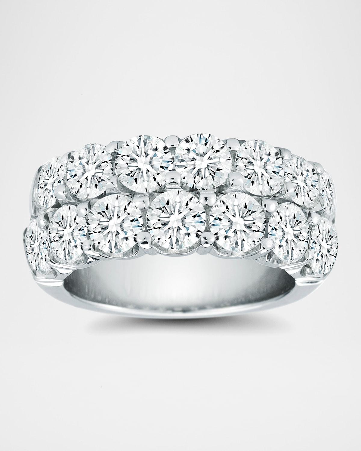 Ethereal 18K White Gold Rose-Cut Diamond-Strand Necklace, 18"L, 5.50tcw