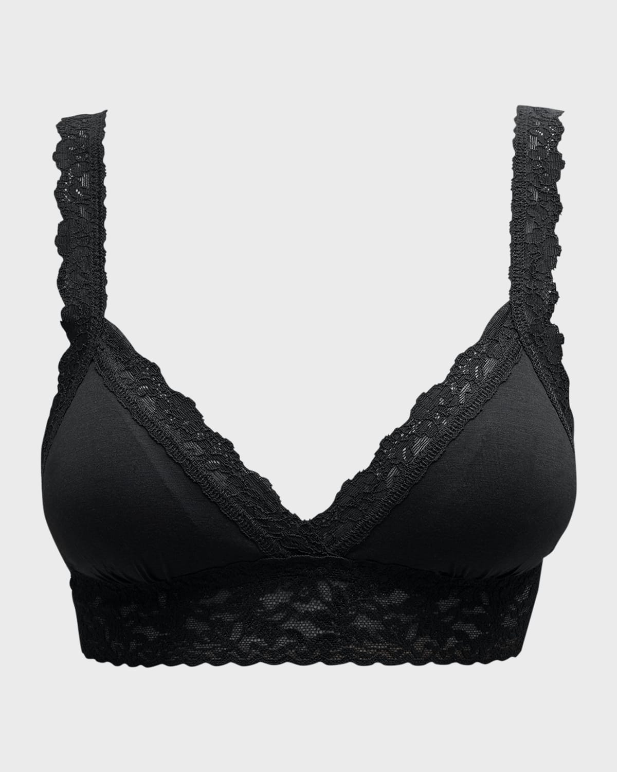Hanky Panky Stretch Cotton Bralette In Black