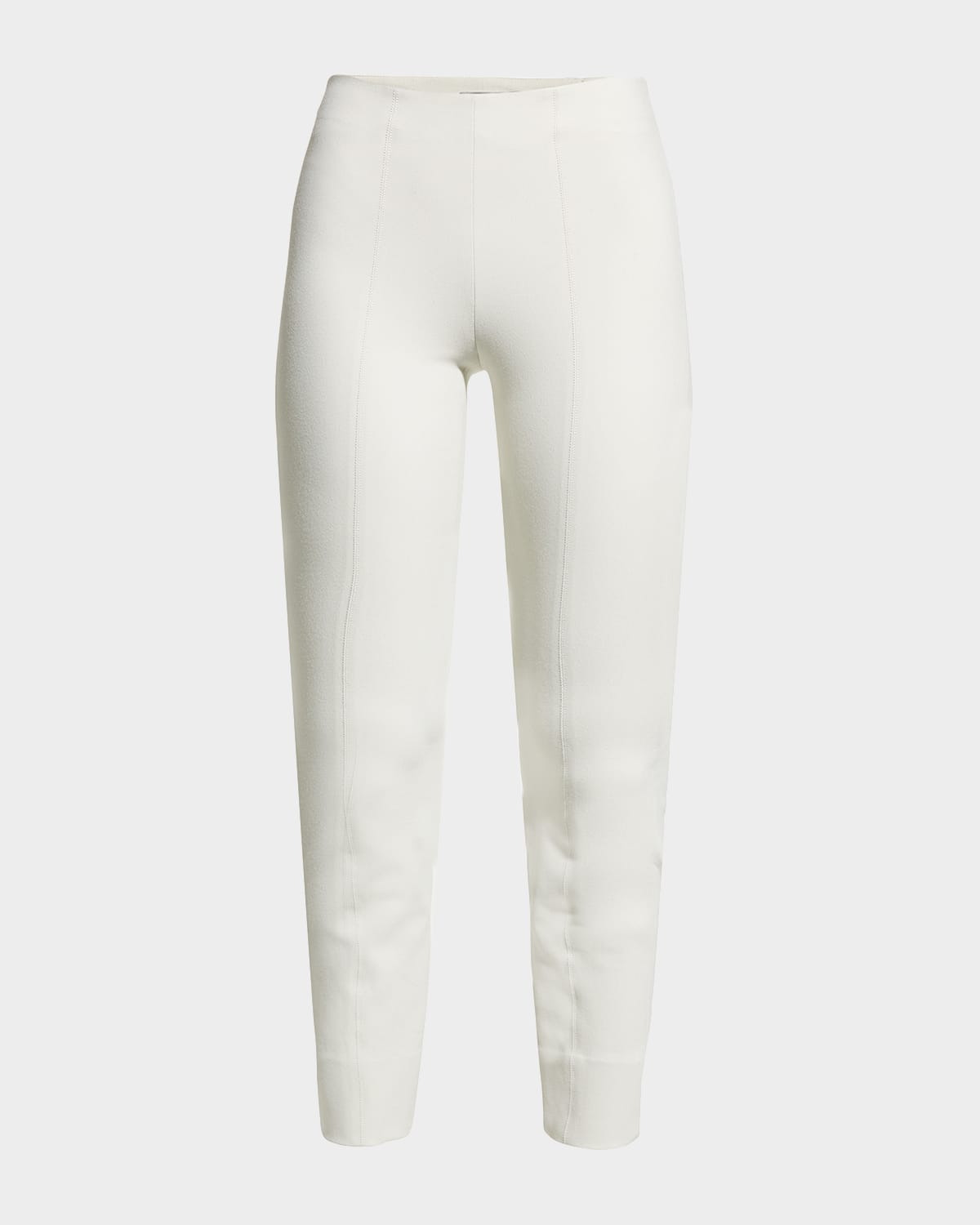 Vince Stitch Front Seam Legging Trousers In Gesso