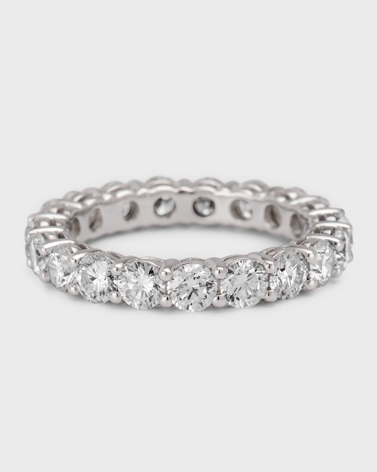 Neiman Marcus Diamonds Platinum Diamond Eternity Band Ring, 3.04tcw