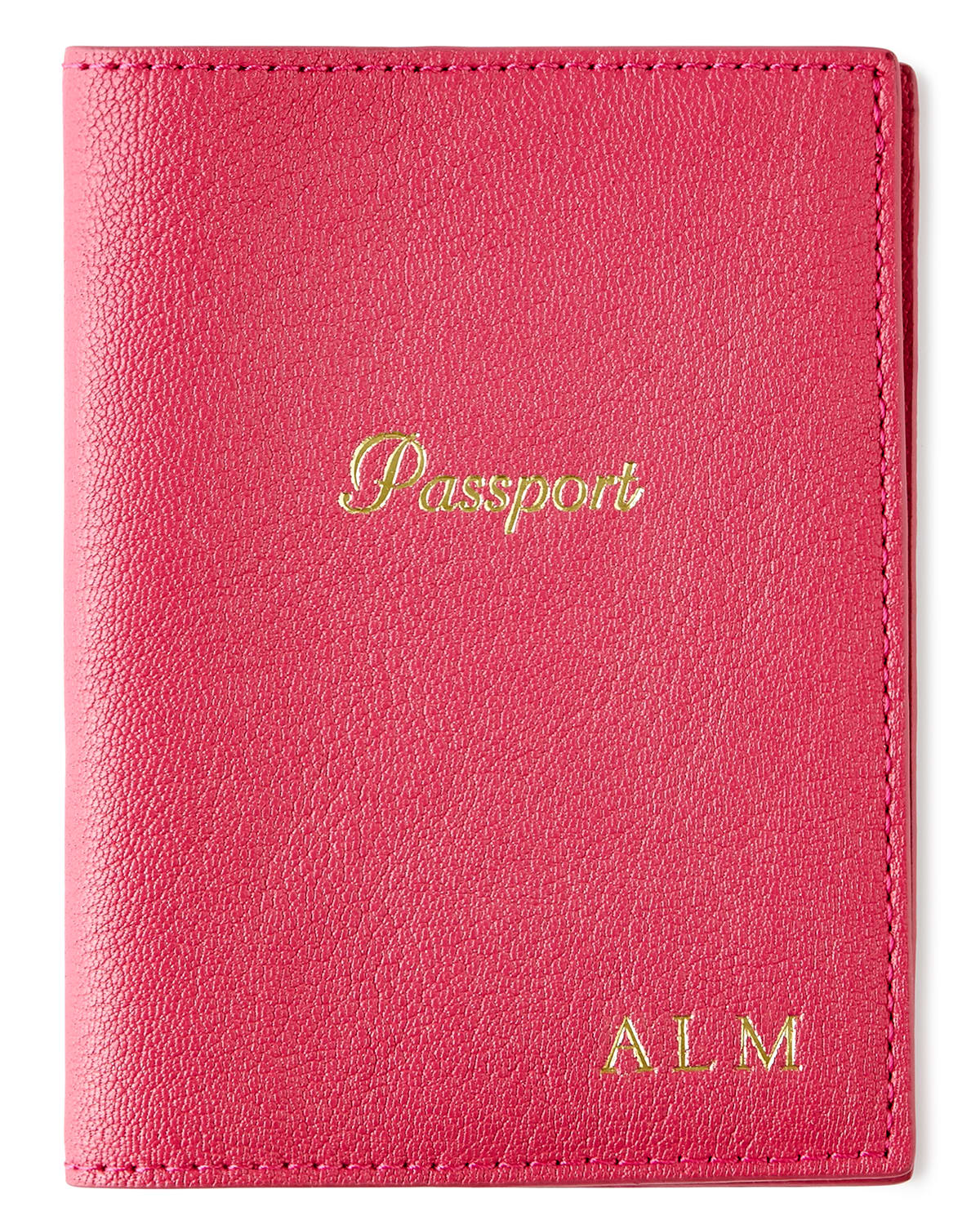 Shop Gigi New York Passport Case, Personalized In Pink