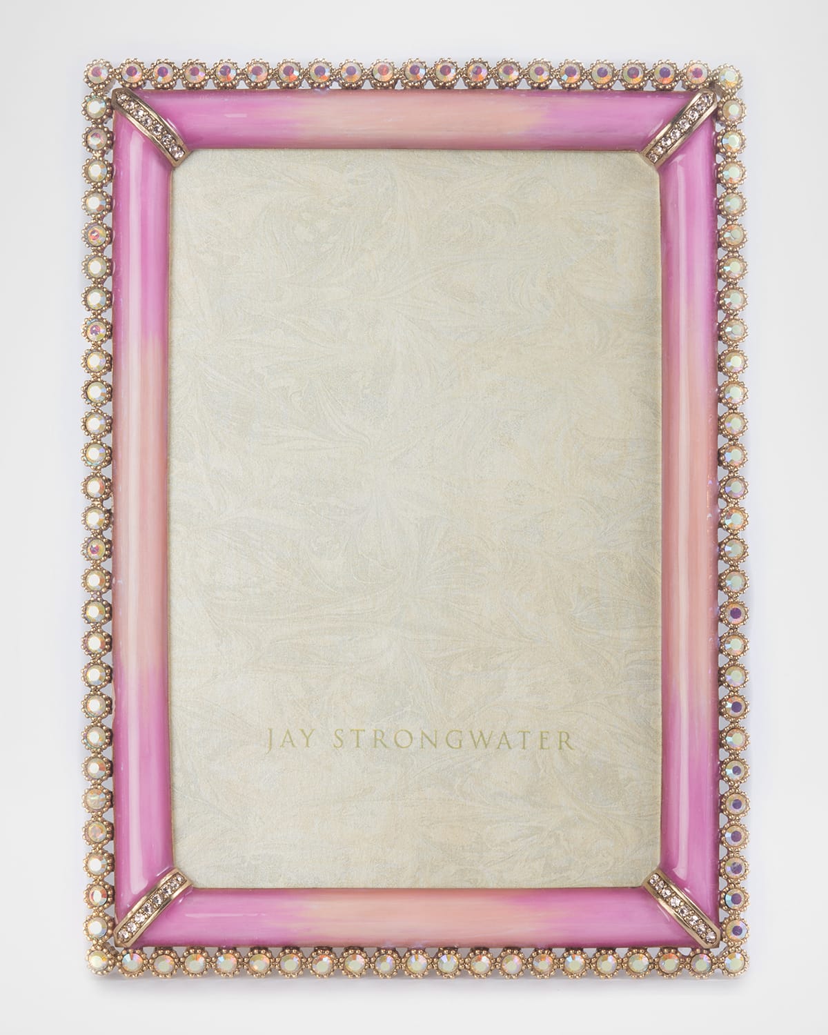 Shop Jay Strongwater Lorraine Picture Frame, 4" X 6" In Rose