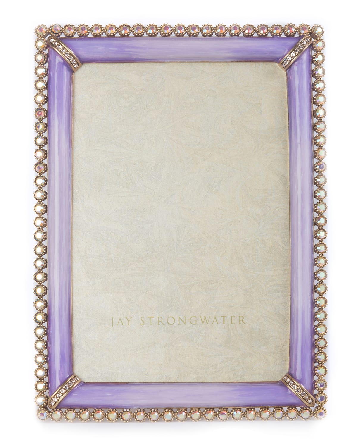 Shop Jay Strongwater Lorraine Picture Frame, 4" X 6" In Lavender