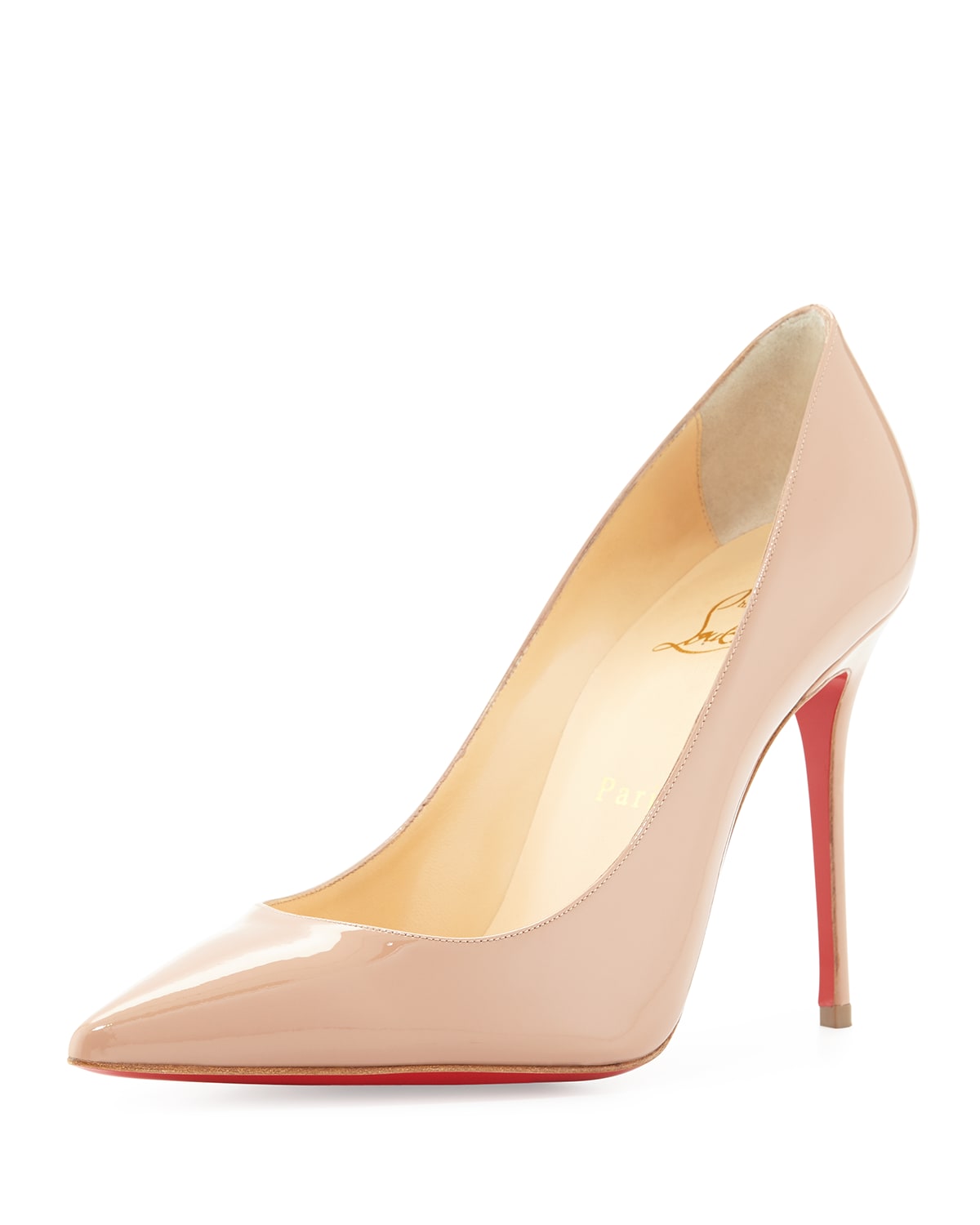 Christian Louboutin Decollette Pointed-Toe Red Sole Pumps
