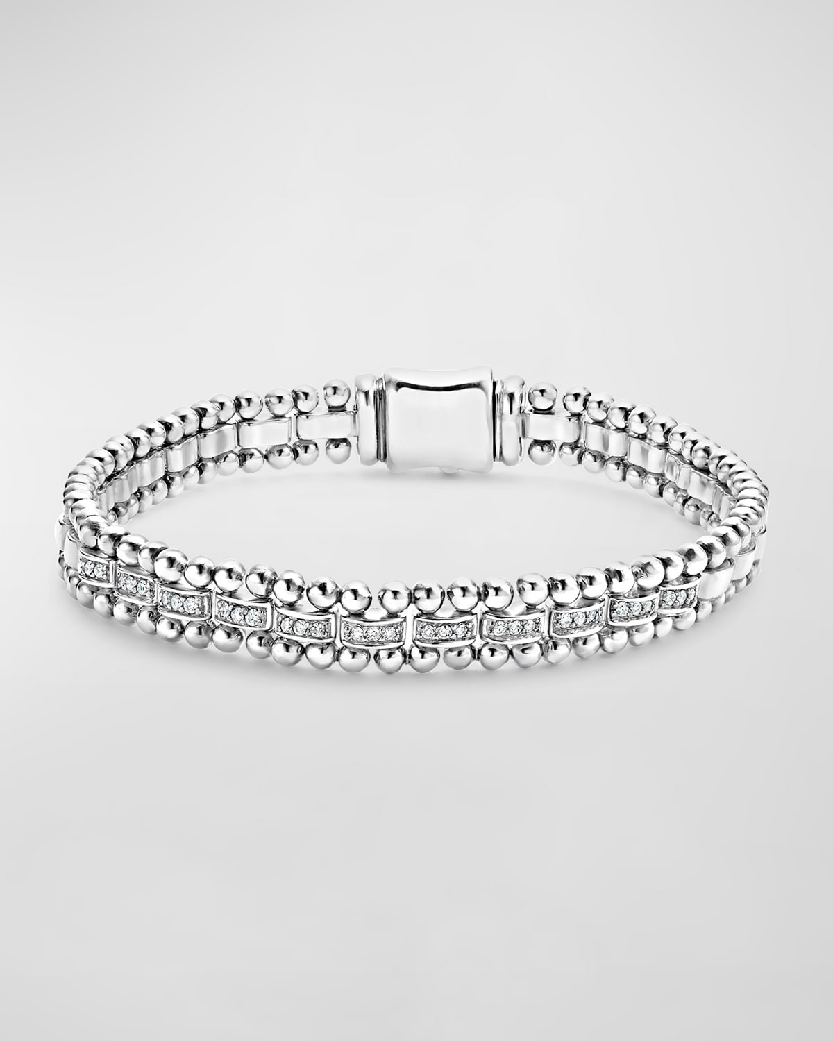 7mm Caviar Spark Bracelet with Diamonds