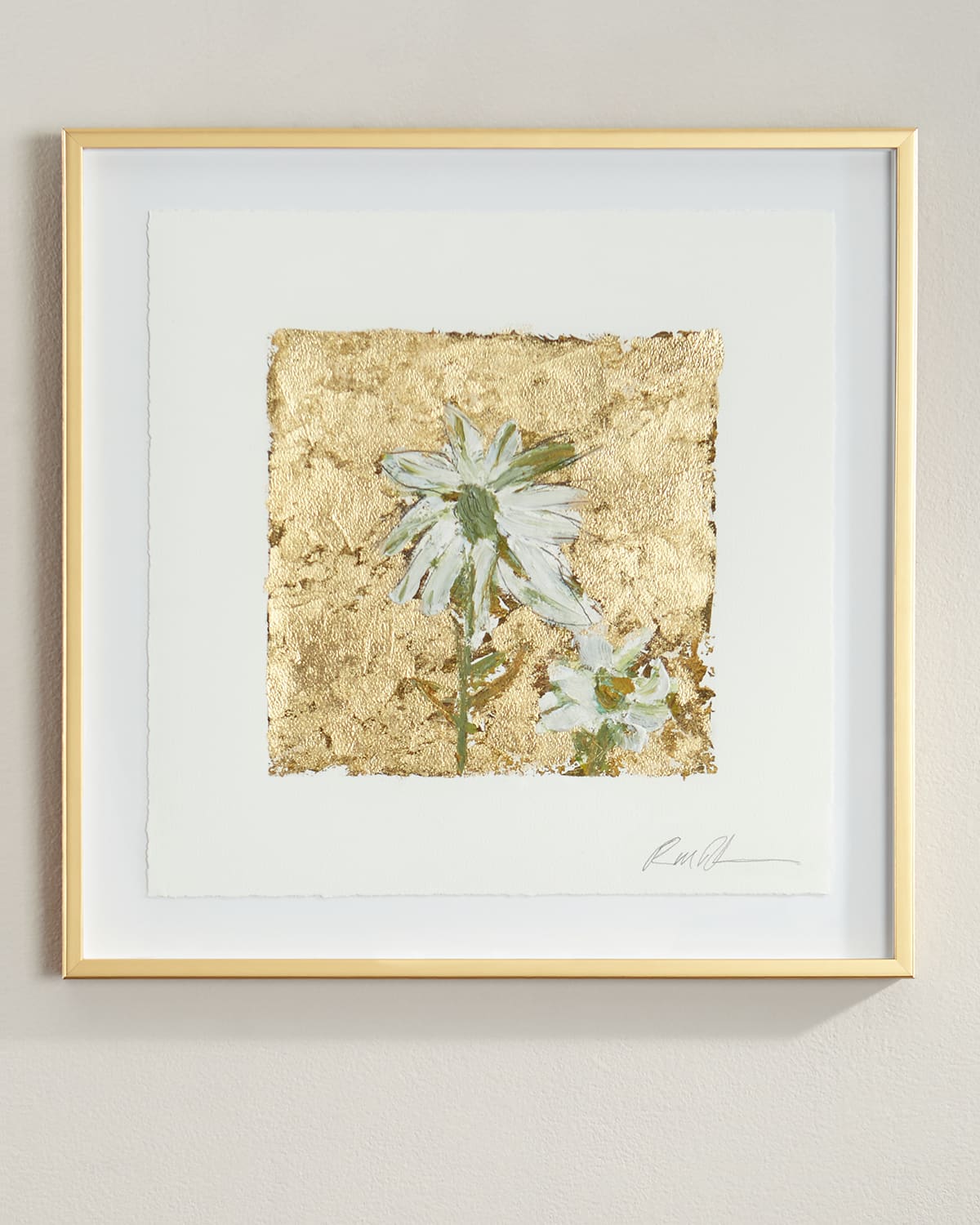 Gold and Cones Giclee on Paper Wall Art